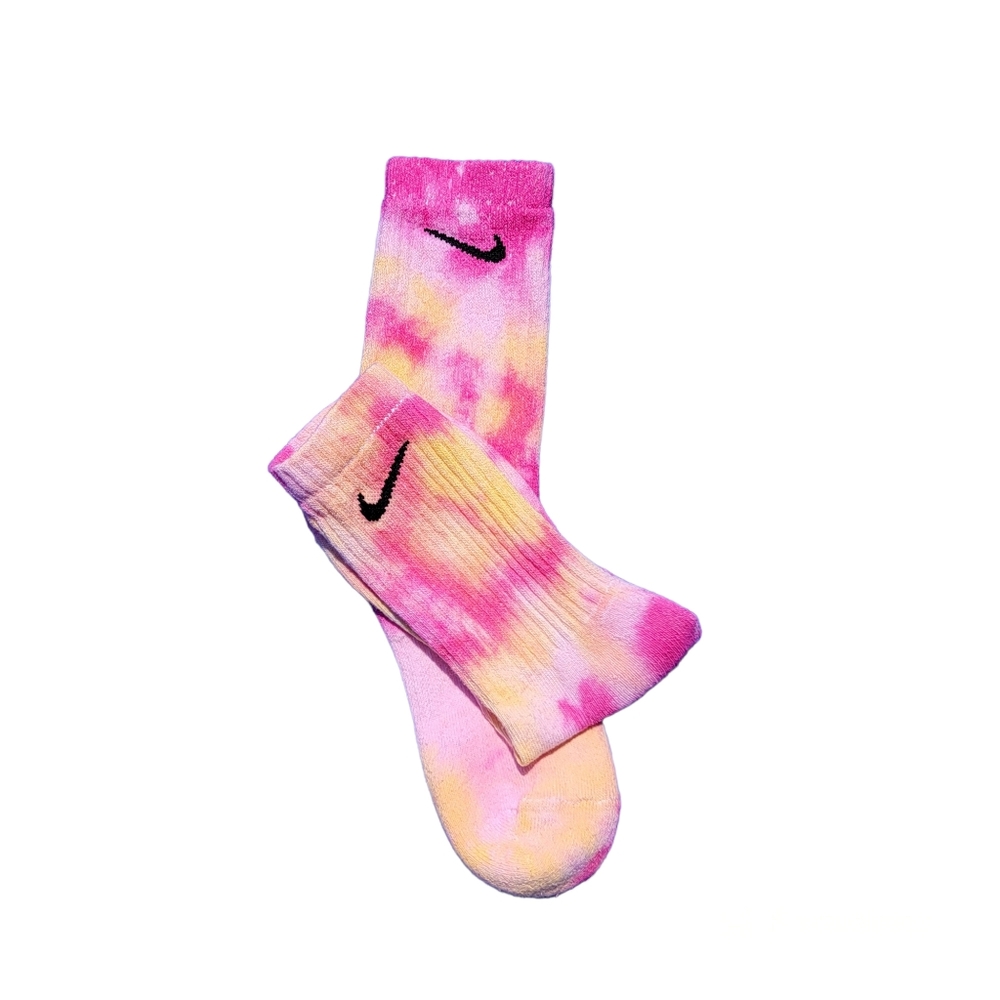 Hand Dyed Nike Socks "Starburst"